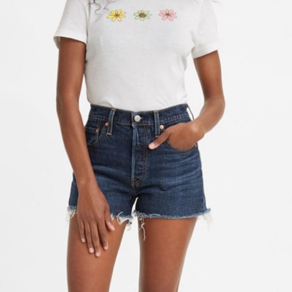 Levi's Pants - Levi’s 501 cutoff button fly jean shorts 25 denim high rise Salsa Shaker